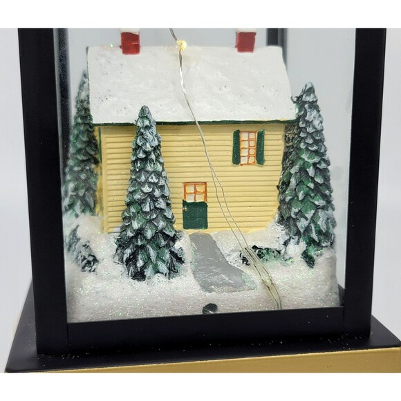 Bradford Exchange Thomas Kinkade Believe Lighted Christmas Lantern Holiday Decor - Picture 12 of 17